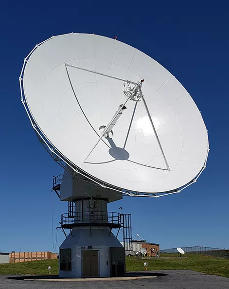Image of a satellite antenna