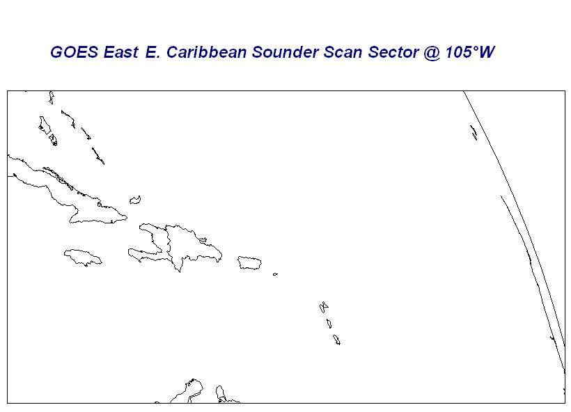 Depiction of GOES-East Sounder East Caribbean Scan Sector