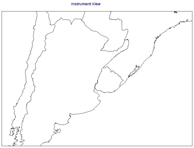 Depiction of GOES-East Imager South America South Sector - Instrument View
