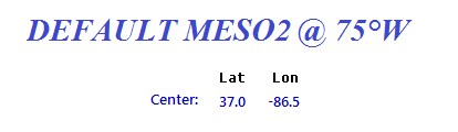 Depiction of GOES-East Imager MESO 2 Scan Sector Data