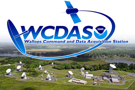 WCDAS aerial image of station showing buildings and antennas