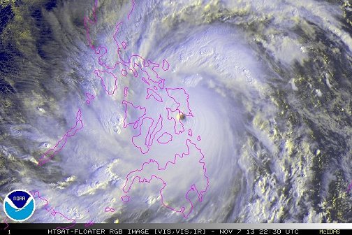 Super Typhoon Haiyan November 11, 2013