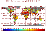 Sample SSM/IS Surface Temperature Image
