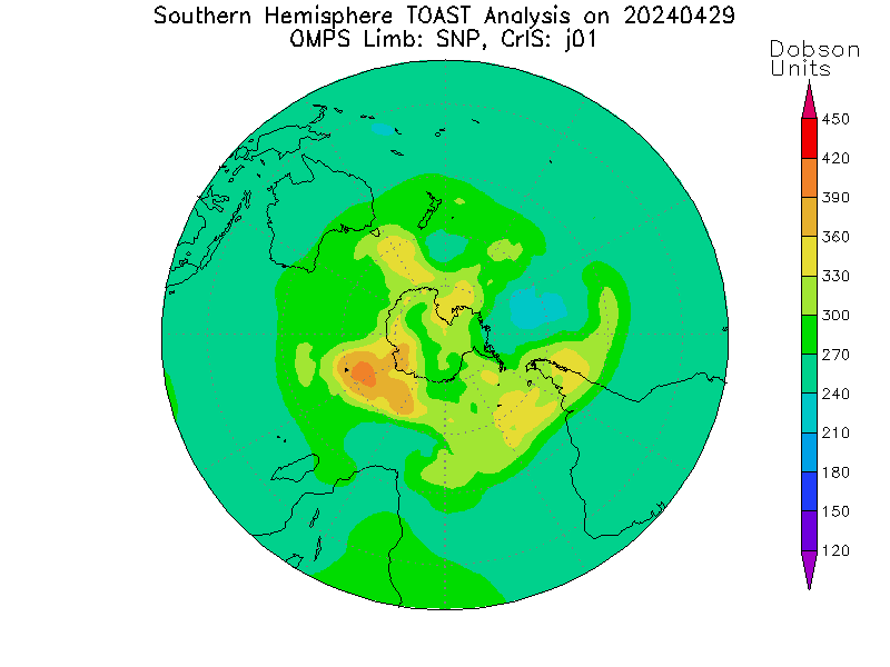 Ozone Picture (Southern Hemisphere)