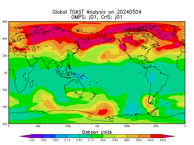 Total Ozone Analysis Using NOAA20/OMPS and NOAA-20/CrIS (NTOASTJ1)