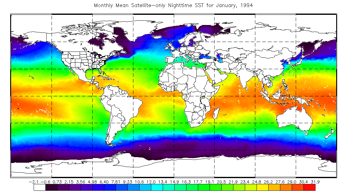 Noaa Ocean Temperature Chart